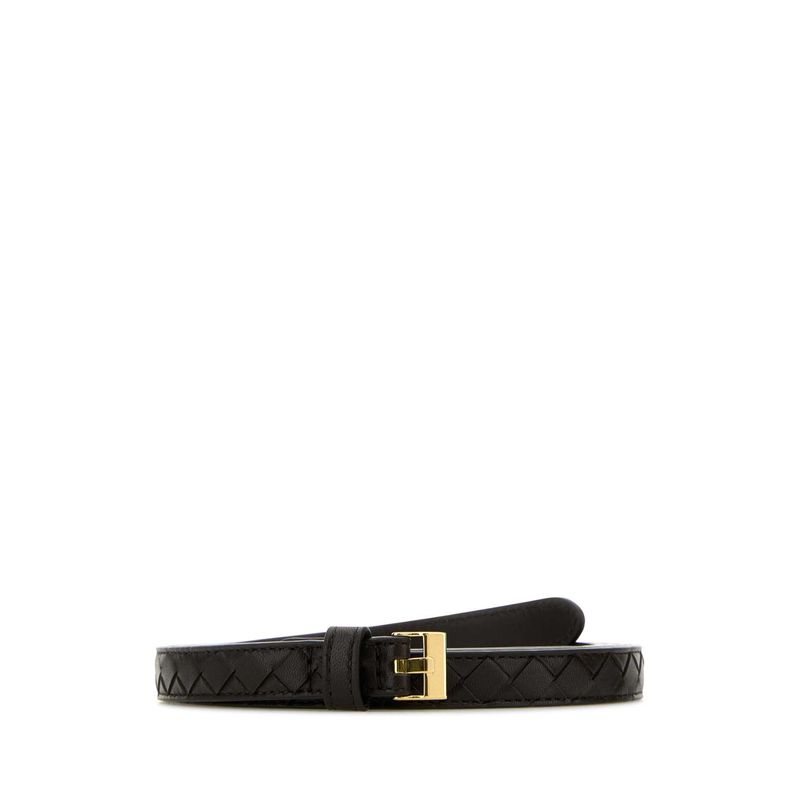 Bottega Veneta Women Dark Brown Leather Watch Belt Bottega Veneta Women Dark Brown Leather Watch Belt